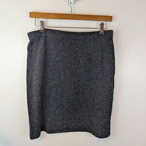 J. Jill Heather Blue Knit Skirt, Sz M